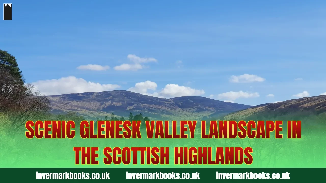 Scenic Glenesk valley landscape in the Scottish Highlands